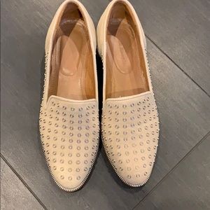 The Kooples natural suede leather loafers